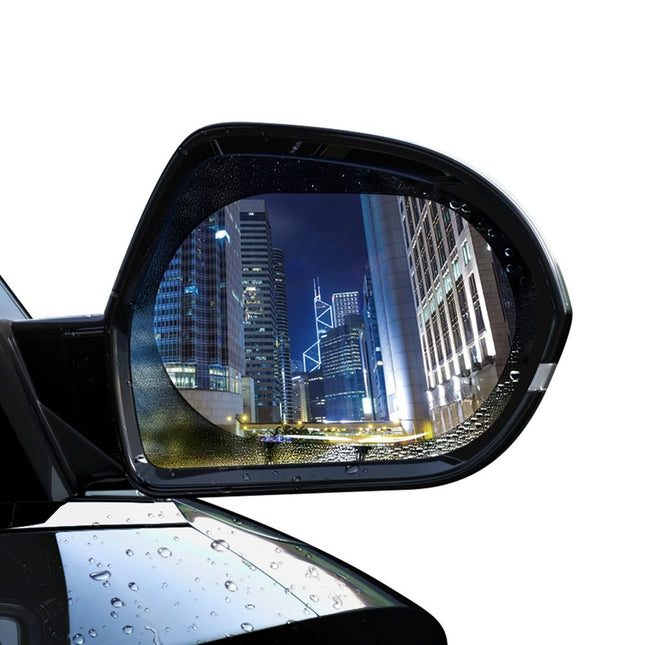 Baseus 0.15mm Rainproof Film for Car Rear View Mirror (Oval 2 Pieces/Pack 135*95mm) Transparent