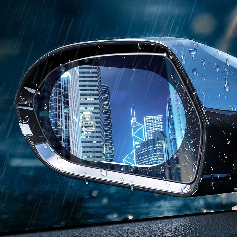 Baseus Auto klar Rückspiegel Regenschutz folie Anti-Fog-Aufkleber