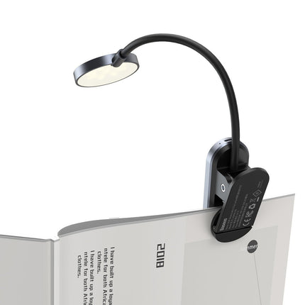 Baseus (DGRAD-0G) Comfort Reading Mini Clip Lamp (donkergrijs)