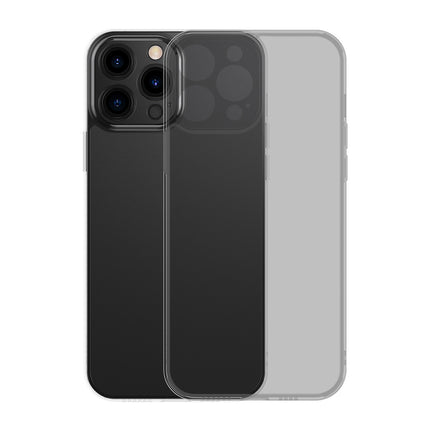 Baseus Frosted Glass Case voor iPhone 13 Pro Max (zwart)