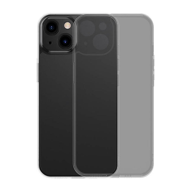 Baseus Frosted Glass Case voor iPhone 13 (zwart)