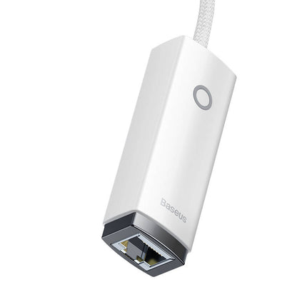 Baseus Lite Series USB-C naar RJ45 netwerkadapter, 100Mbps (wit)