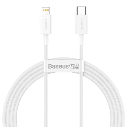 Baseus USB-C naar Lightning Kabel - 150cm - wit - 2 Pack