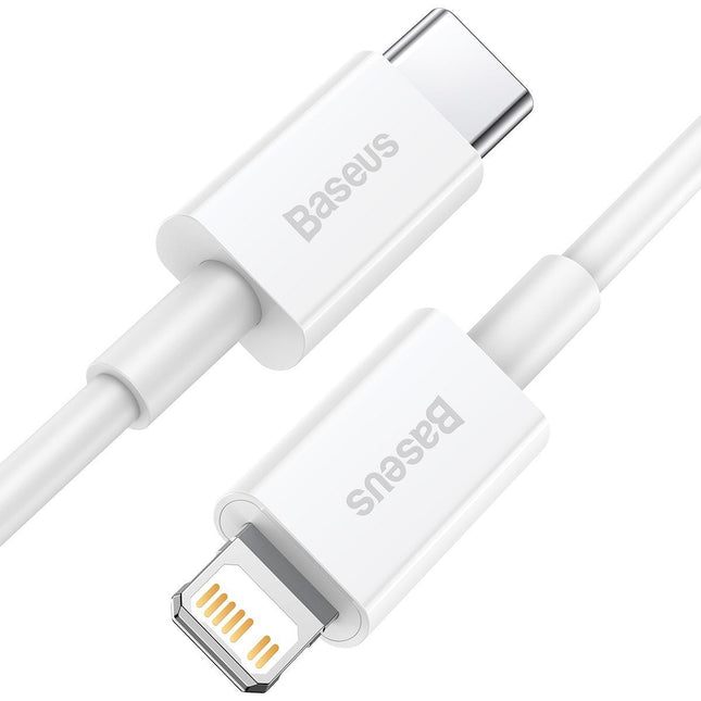 Baseus USB-C-auf-Lightning-Kabel – 150 cm – Weiß – 2er-Pack