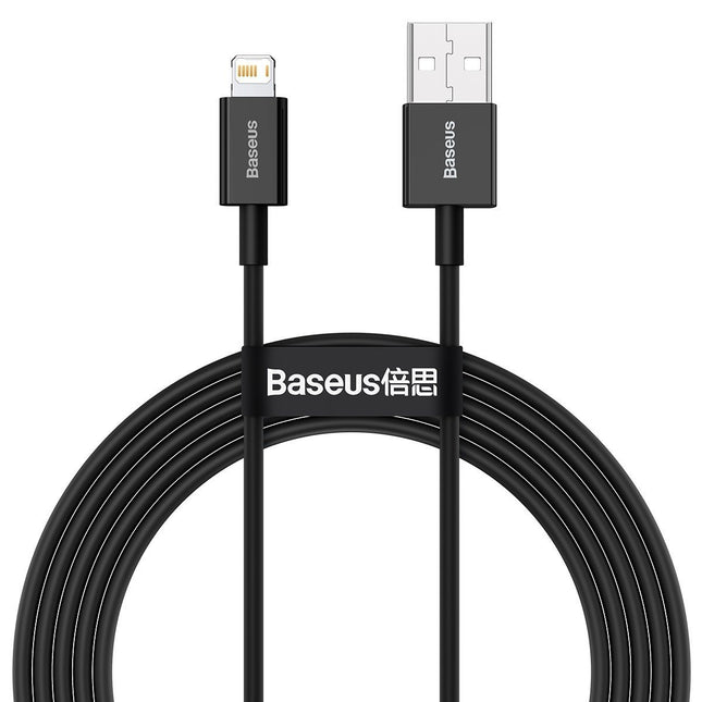 Baseus 2 m (schwarz) Kabel der Superior-Serie USB zu iP 2,4 A