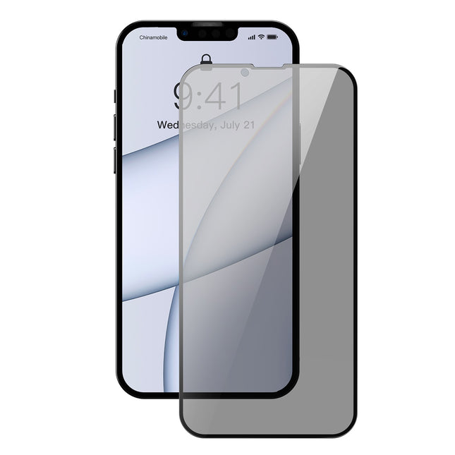 Baseus 2 Stück iPhone 13 Pro Max / iPhone 14 Plus Privatsphäre Anti-Spion-Hartglas 0,3 mm Displayschutzfolie