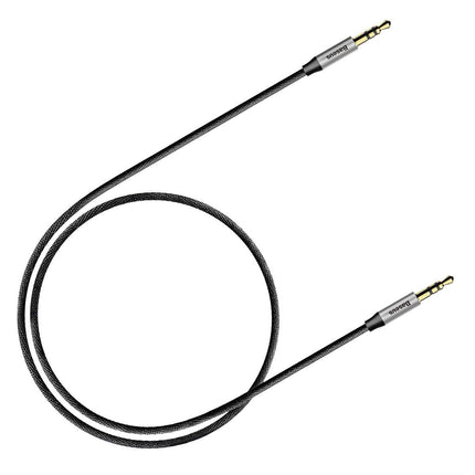 Baseus Yiven Audio cable mini-jack 3.5mm AUX, 1m (Black+Silver)