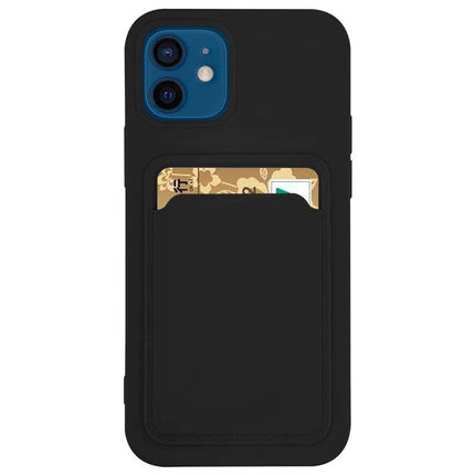 iPhone 11 Pro Max case black back with space for cards