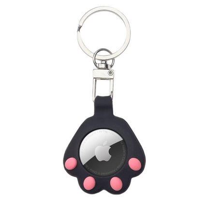 Cat Paw AirTag Case Silicone Case Keychain Pendant for AirTag black