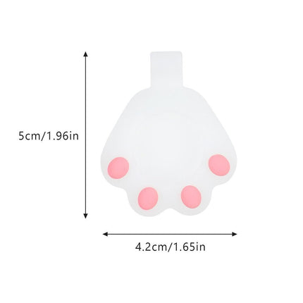 Cat Paw AirTag white Case Silicone Case Keychain Pendant for AirTag