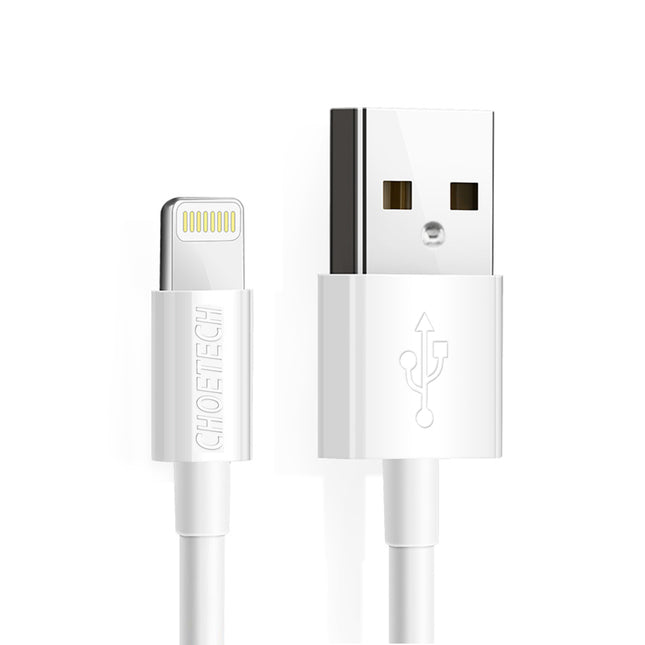 Choetech-zertifiziertes USB-A-Kabel – Lightning MFI 1,8 m weiß