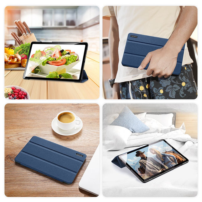 Dux Ducis Domo Bookcase Samsung Galaxy Tab A7 10.4 2020 Tablet Case - Dark Blue