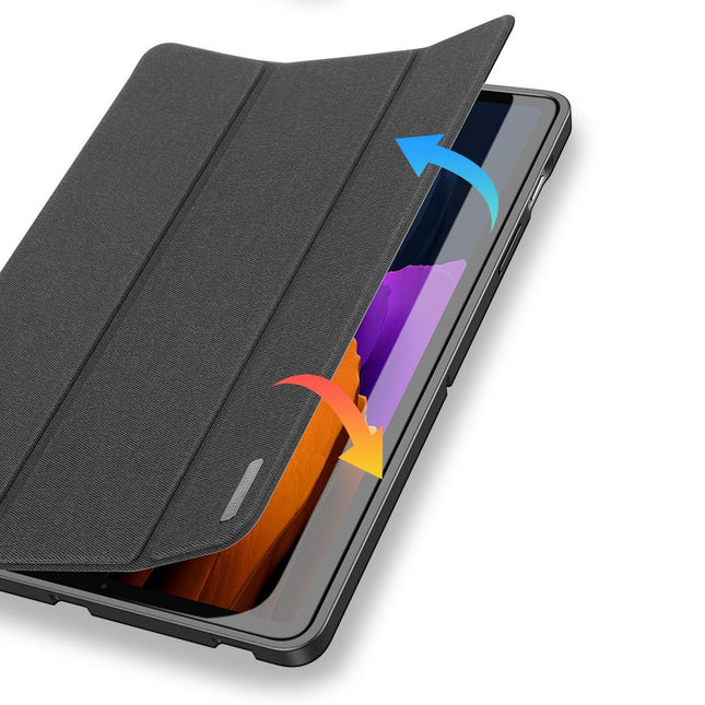 Samsung Galaxy Tab S8 / Samsung Tab S7 Smart Tri-Fold Case zwart