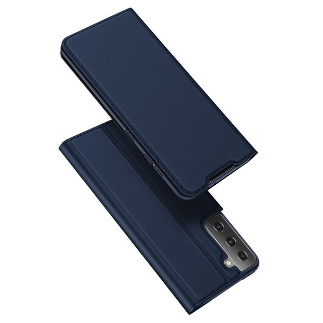 DUX DUCIS Skin Pro Bookcase-Hülle für Samsung Galaxy S21 Ultra 5G blau