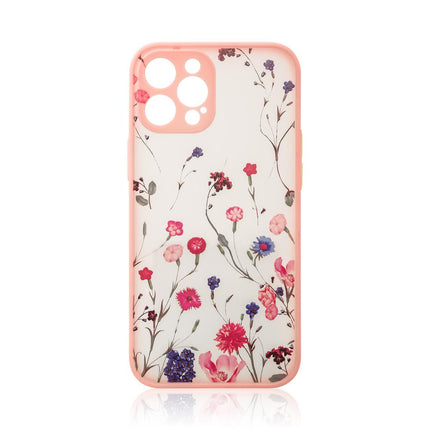 Design Case for Samsung Galaxy A12 5G flowers pink 