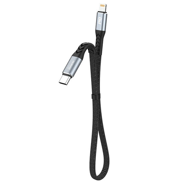 Dudao kurzes Kabel USB Typ C zu Lightning PD 20W schwarz (L10P)