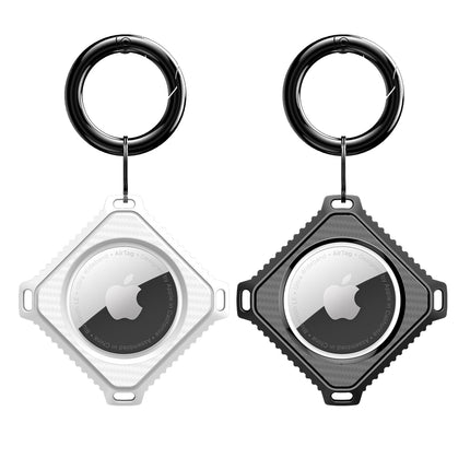 AirTag Dux Ducis 2x Case Safe Gel Cover for Locator Keychain Pendant White / Black