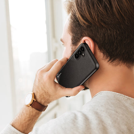 Dux Ducis Fino case Samsung Galaxy A14 5G case with silicone frame black