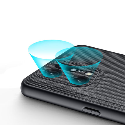 Oppo Find X5 Pro black case Dux Ducis Fino case cover covered with nylon material