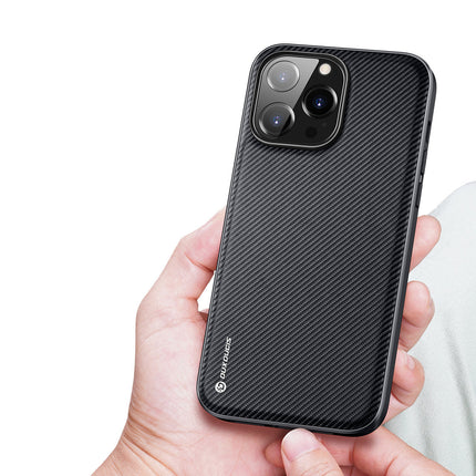Dux Ducis hoesje voor iPhone 14 Pro Max Fino case is gemaakt van nylon materiaal