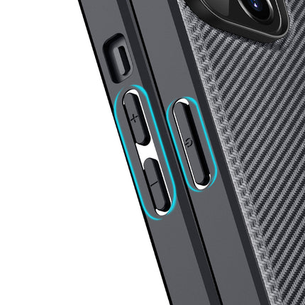 Dux Ducis hoesje voor iPhone 14 Plus Fino case is gemaakt van nylon materiaal