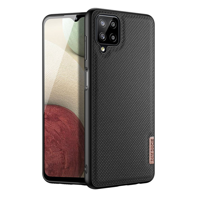 Samsung Galaxy A42 5G case black Dux Ducis Fino case covered with nylon material