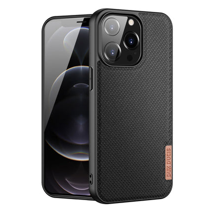 Dux Ducis iPhone 13 Pro  Fino case covered with nylon material  black