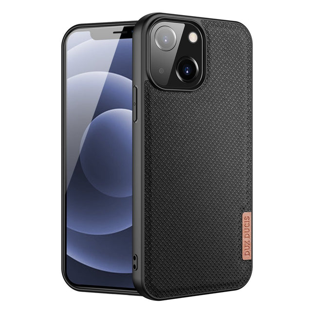 iPhone 13 Mini case Dux Ducis Fino case covered with nylon material black 