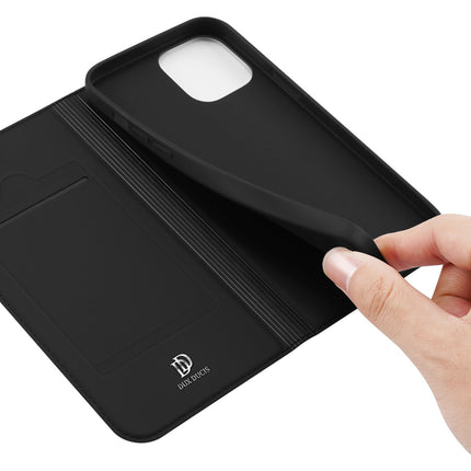 Dux Ducis für iPhone 14 Schwarz Case Skin Pro Holster Flip Cover