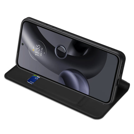 Dux Ducis Skin Pro case voor Motorola Edge 30 Neo flip cover card wallet stand zwart