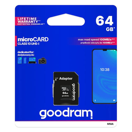 Goodram 64GB SD card memory cards data traverler