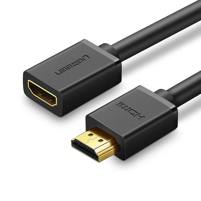 HDMI male naar HDMI female verlengkabel UGREEN HD107, FullHD, 3D, 2m (zwart)