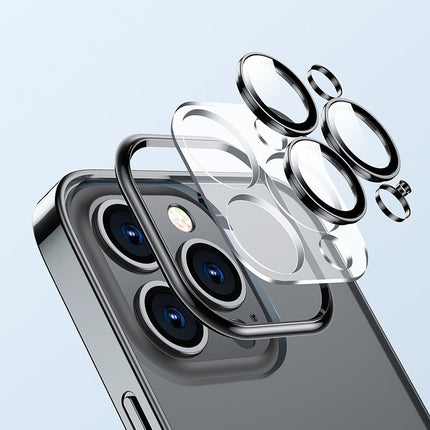 Joyroom 14Q Case Hülle für iPhone 14 Pro Max Gehäusedeckel mit Metallrahmen Schwarz (JR-14Q4-Black)