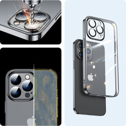 Joyroom 14Q Case Case voor iPhone 14 Pro Max Behuizing Cover met metalen frame zwart (JR-14Q4-zwart)