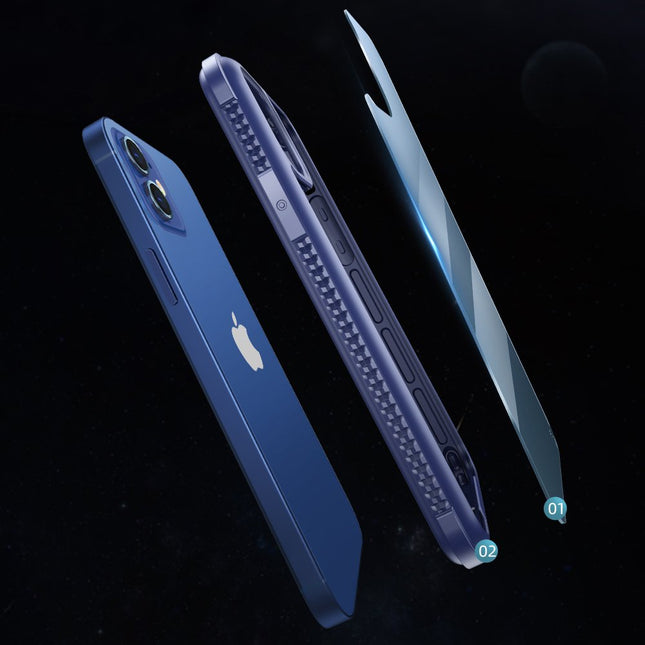 iPhone 12 Pro Max schwarze robuste Hartschale der Joyroom Frigate-Serie