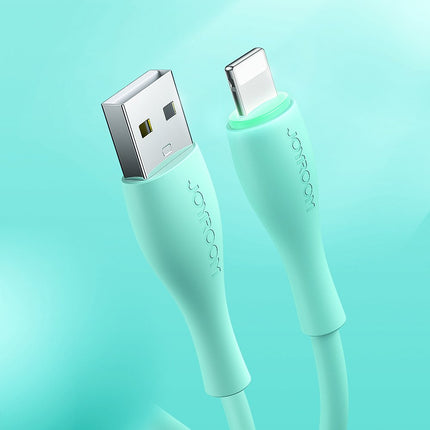 Joyroom USB - Lightning cable 2.4 A 1 m green