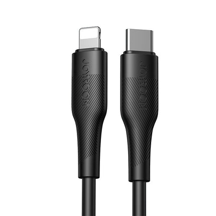 0.25m Short cable Joyroom USB Type C - Lightning cable Power Delivery 20W 2.4A black