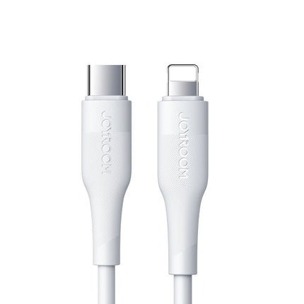 Joyroom 0,25m korte USB C naar lightning kabel wit