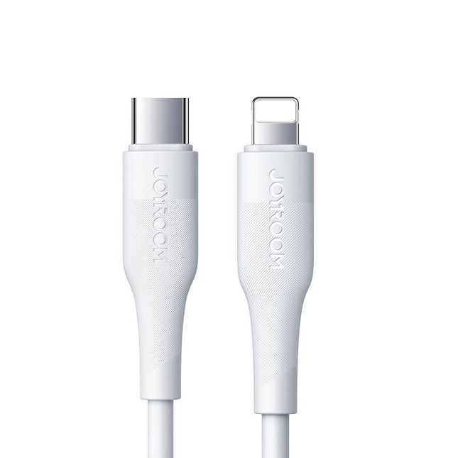 Joyroom 0.25m short USB C to lightning cable white