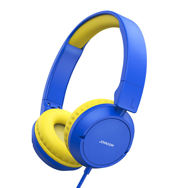 Joyroom On-Ear-Kopfhörer, 3,5-mm-Mini-Klinkenstecker, für Kinder, Blau (JR-HC1 Blau)