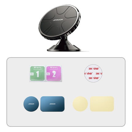 Joyroom self-adhesive Universal Magnetic Car Mount Phone Holder for Dashboard black (JR-ZS261)