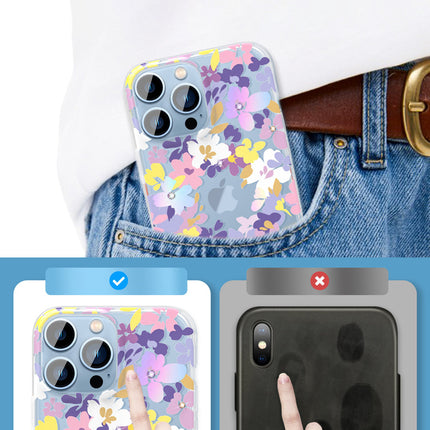 Schutzhülle für iPhone 13 Pro Kingxbar Brilliant Series mit originalen Swarovski-Kristallen in Lila