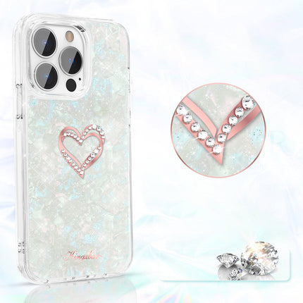 iPhone 13 Pro hoesje Kingxbar Epoxy Series case cover with original Swarovski crystals