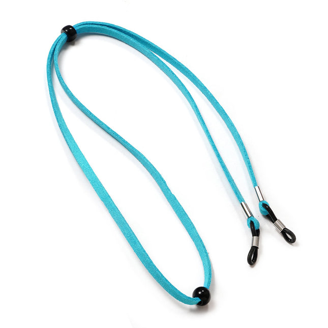 Telegreen Leder-Brillenanhänger, Kordel, Dekorationsschnur, blau