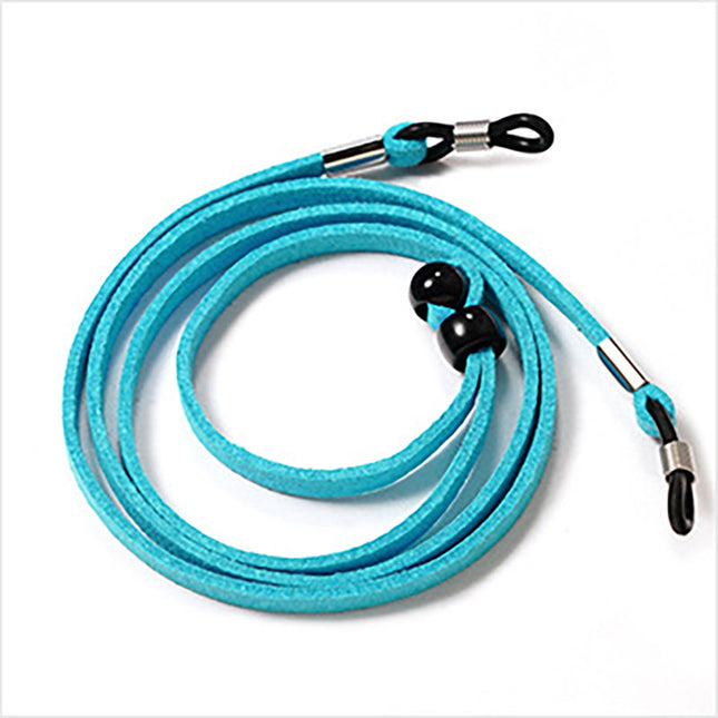 Telegreen Leather glasses pendant cord decoration string blue