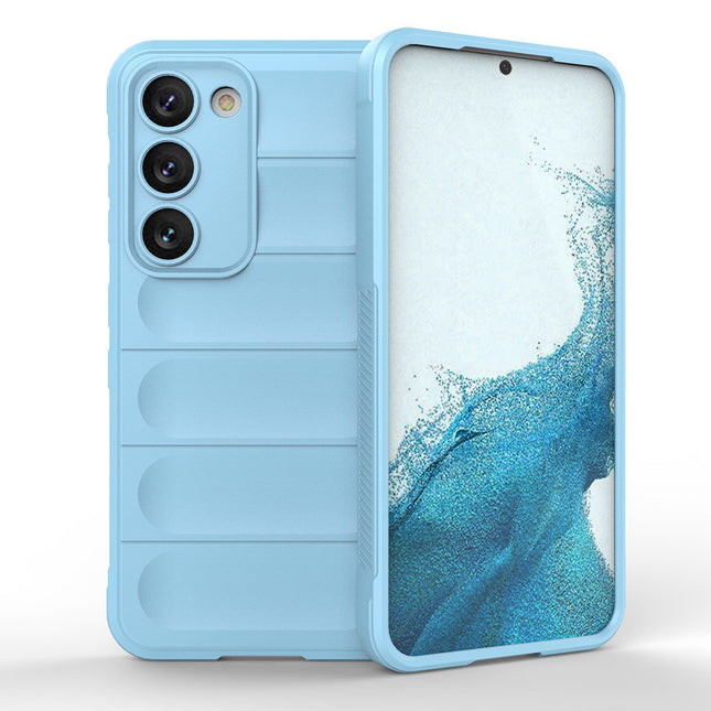 Magic Shield Case voor Samsung Galaxy S23+ flexibele gepantserde hoes lichtblauw