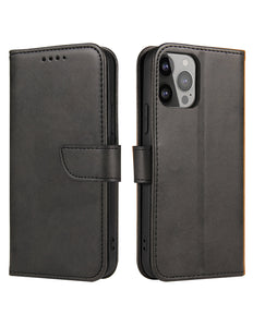 iPhone 14 Pro case book case wallet case magnet black