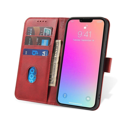 iPhone 14 Plus case book case wallet case magnet red