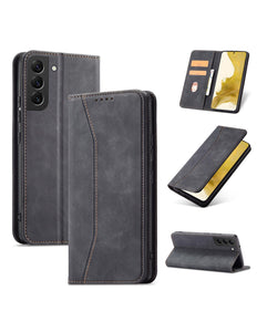 Samsung Galaxy S22 + (S22 Plus) hoesje boekcase zwart met ruimte voor pasjes