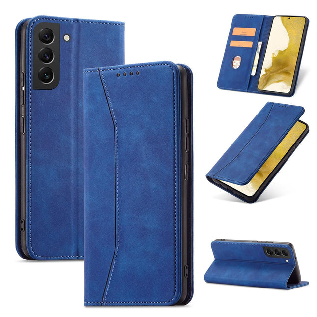 Samsung Galaxy S22 + (S22 Plus) Hülle Book Case Blau mit Platz für Karten